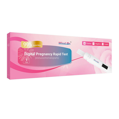 Prueba rápida Kit Midstream Cassette 25mIU/Ml HCG del CE del embarazo de autoprueba de Digitaces