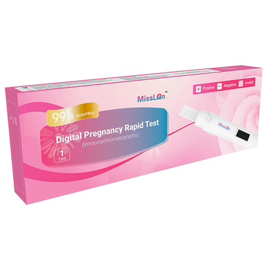 Prueba rápida Kit Midstream Cassette 25mIU/Ml HCG del CE del embarazo de autoprueba de Digitaces