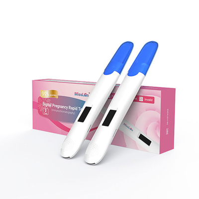 Equipo plástico de diagnóstico de la orina 25mIU/ML HCG del embarazo de la prueba casera de la tira